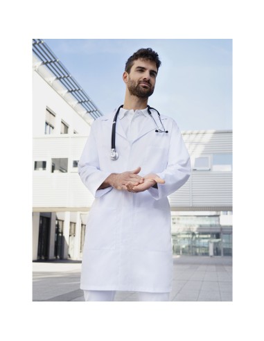 KAL-MM7-Mens Workcoat with concealed button placket